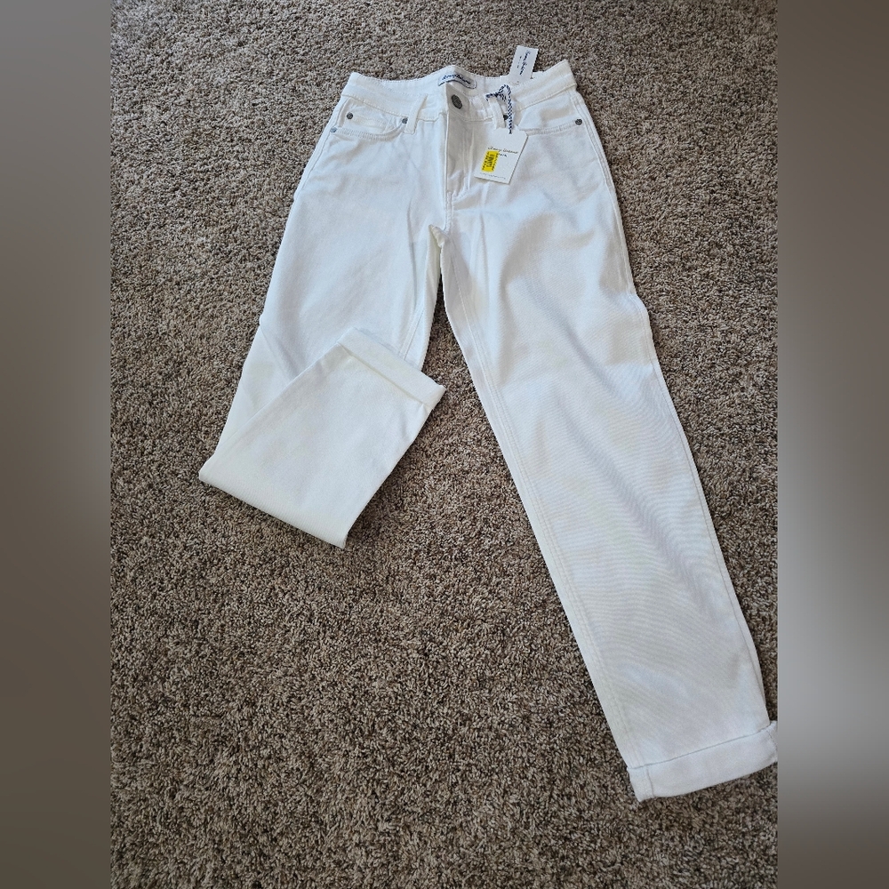 Tommy Bahama Slim Boyfriend White Jeans
